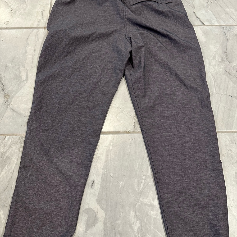 Prana jogger athletic pants stretchy gray fabric medium excellent!